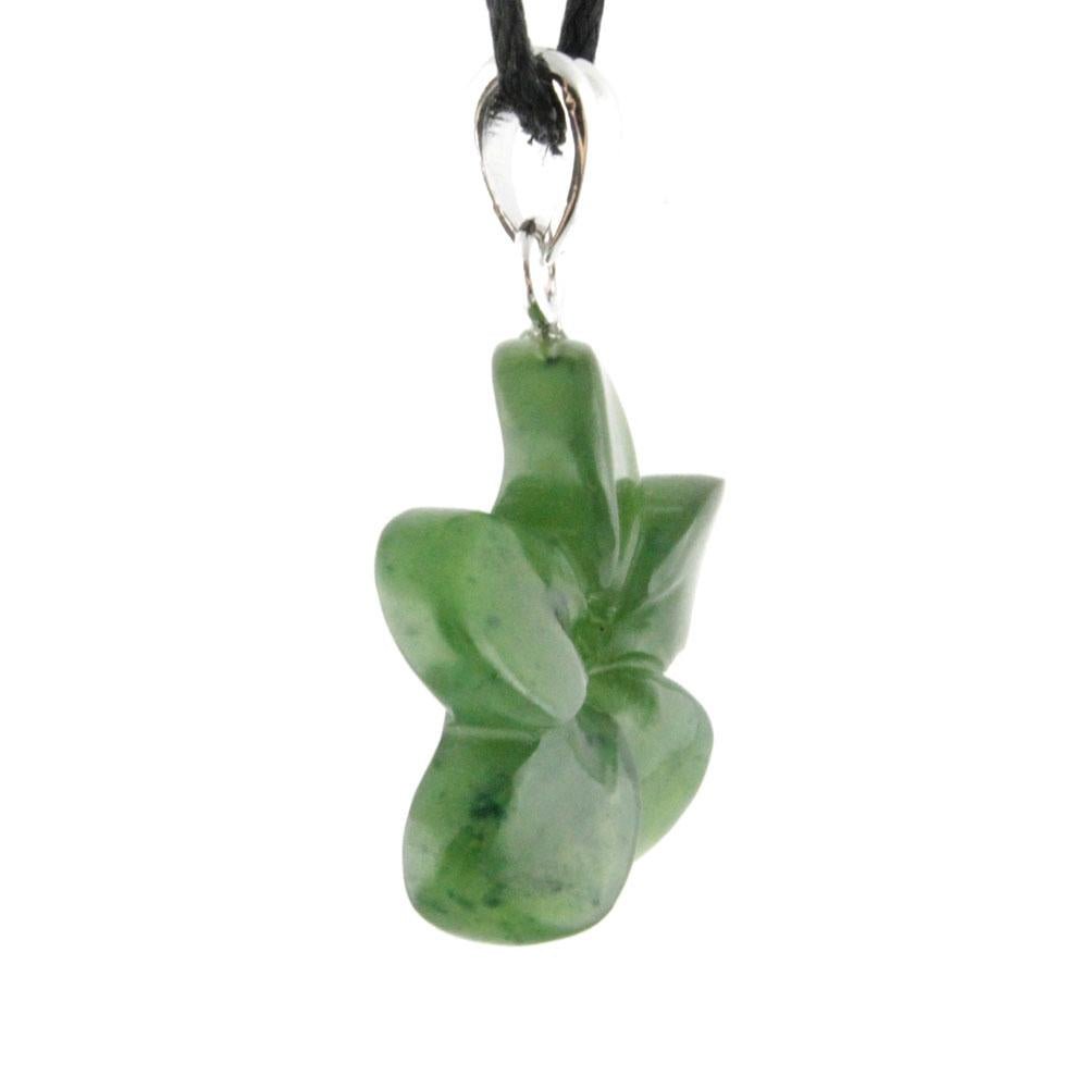 Jade Flower Pendant, Forget Me Knot - Shop Avnu