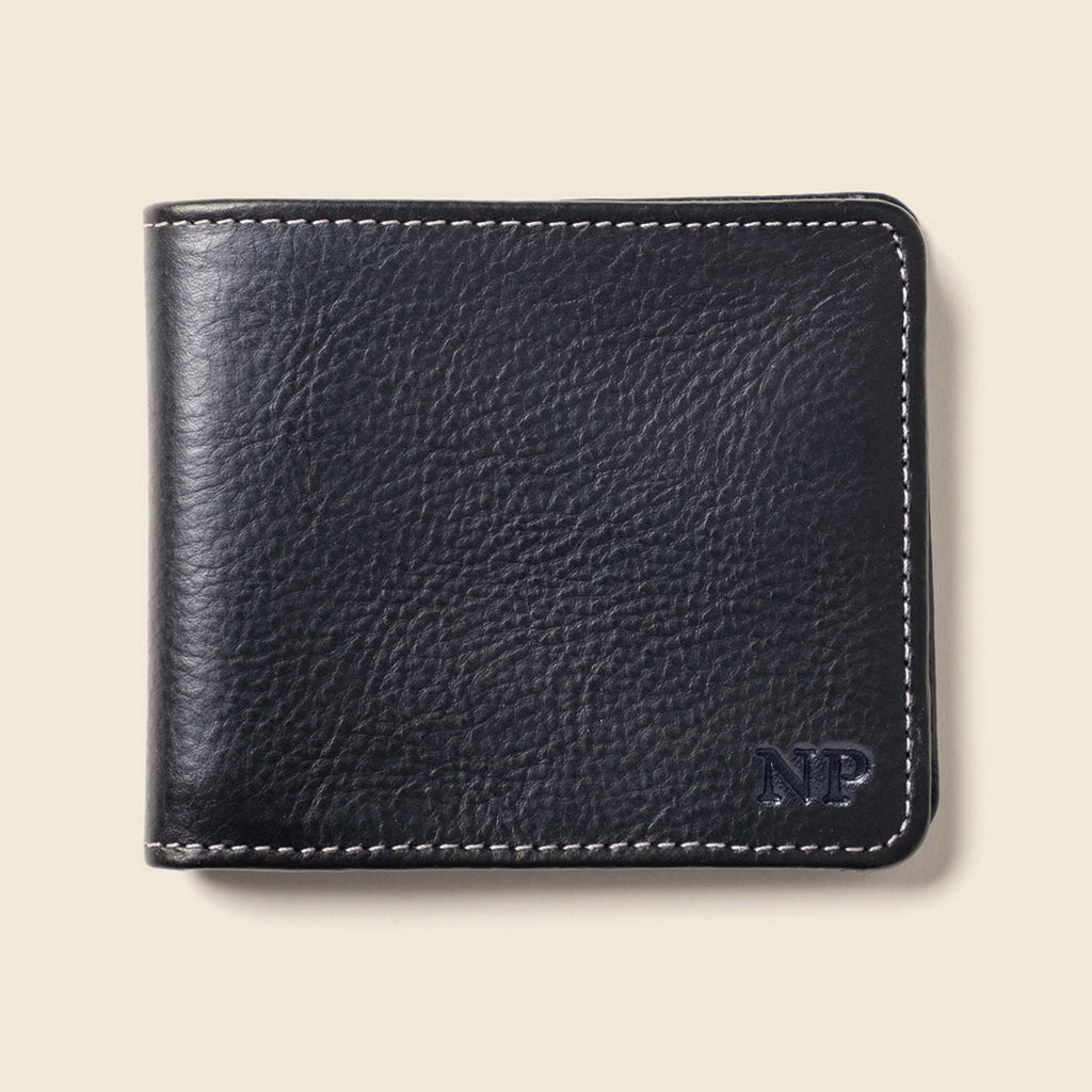 Large Billfold Wallet with RFID protection - Black