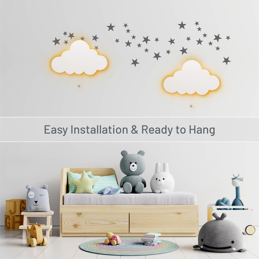 LumiDreams Wall Light - Kid's Decor Nightlight Cloud - Shop Avnu