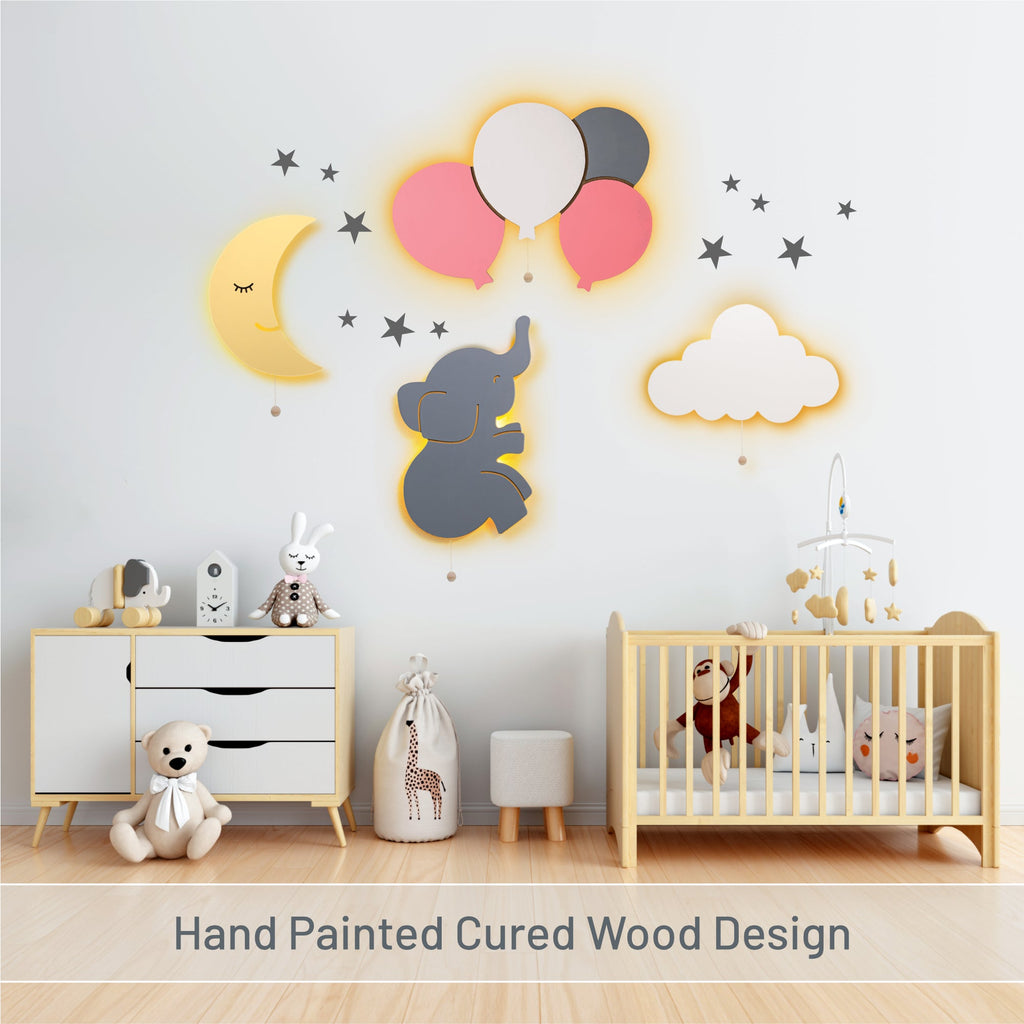 LumiDreams Wall Light - Kid's Decor Nightlight Elephant - Shop Avnu