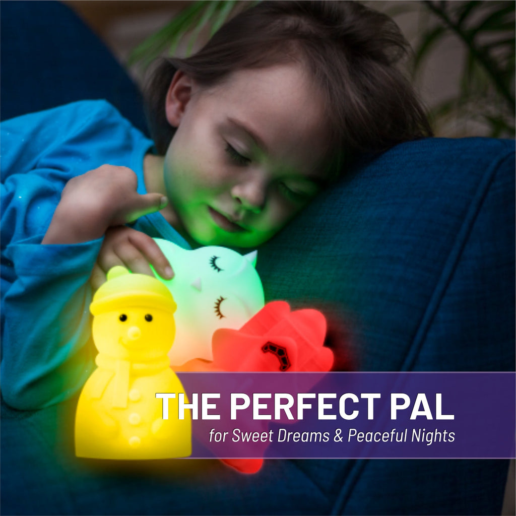 LumiPets® Stanley the Snowman - Children's Touch Night Light Junior - Shop Avnu