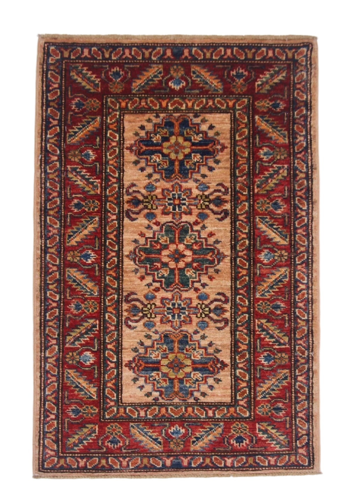 Super Kazak (1'11"x3'00") adobe/red