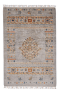 Afghan Tree of Life Gabbeh (3'03"x4'10") silver