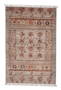 Afghan Khorjin (3'04"x5'00") silver/multicolor