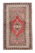 Vintage Turkish (3'04"x5'04") lt.red/gold