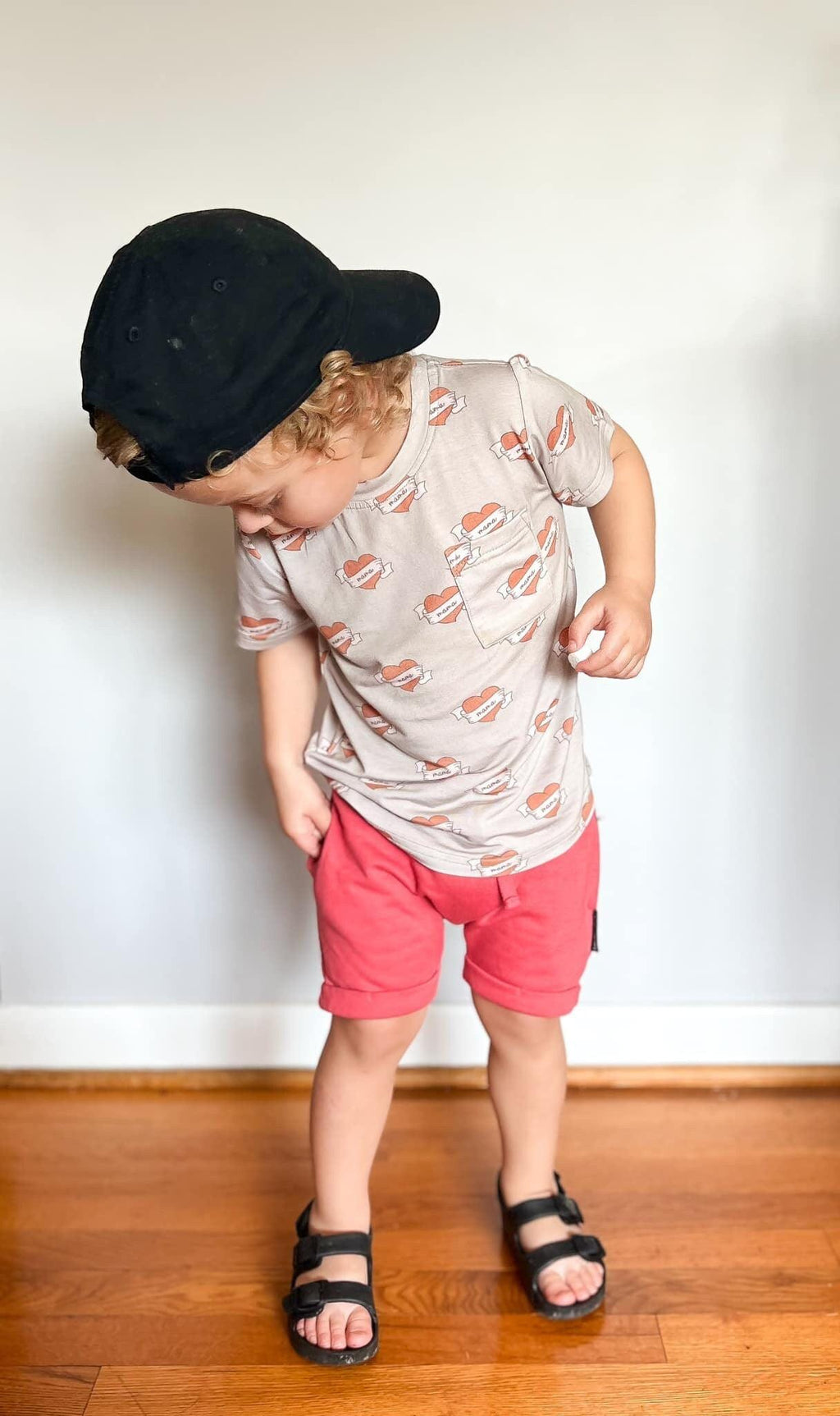 Mama Tattoo Hearts Bamboo Tee - Shop Avnu