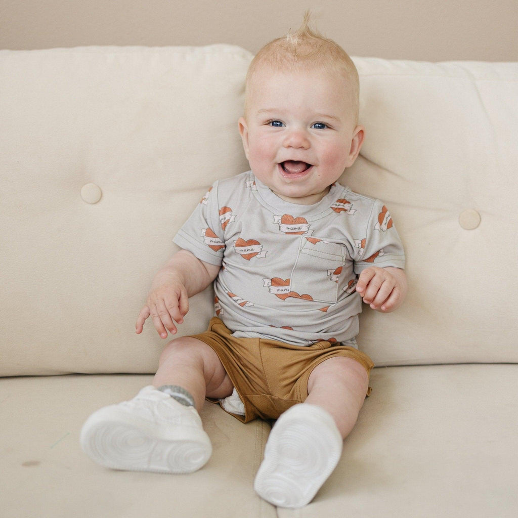 Mama Tattoo Hearts Bamboo Tee - Shop Avnu