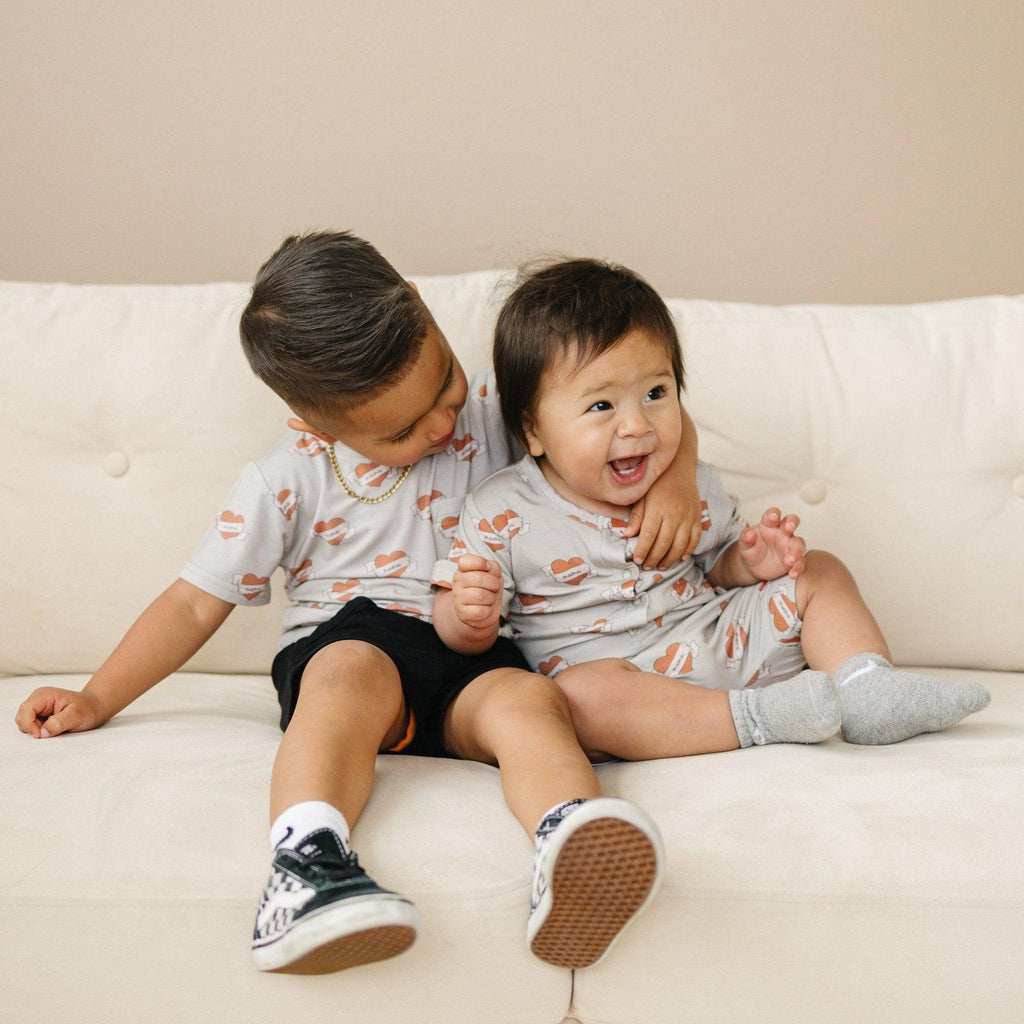 Mama Tattoo Hearts Bamboo Tee - Shop Avnu