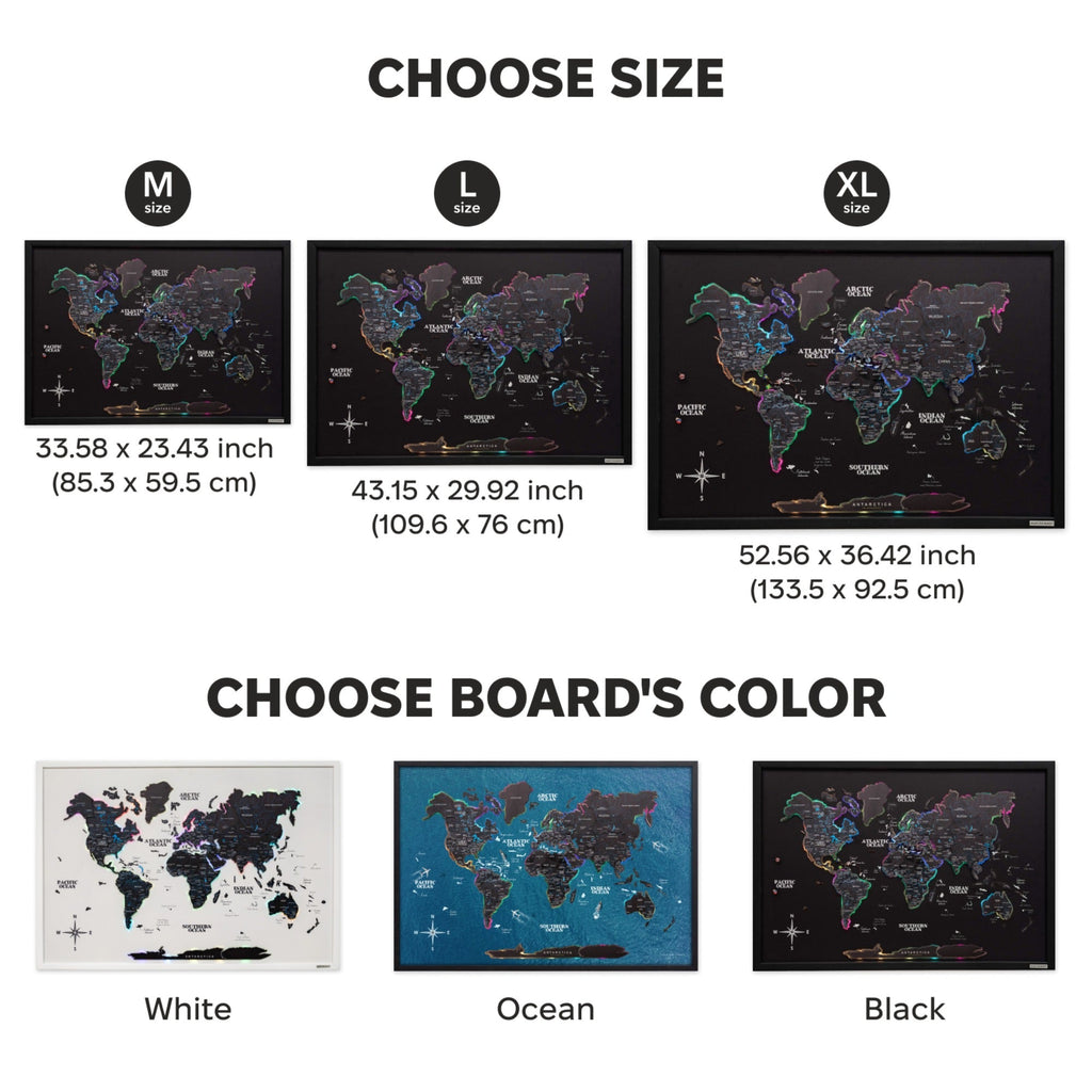 Map on Board LED 2.0 Midnight