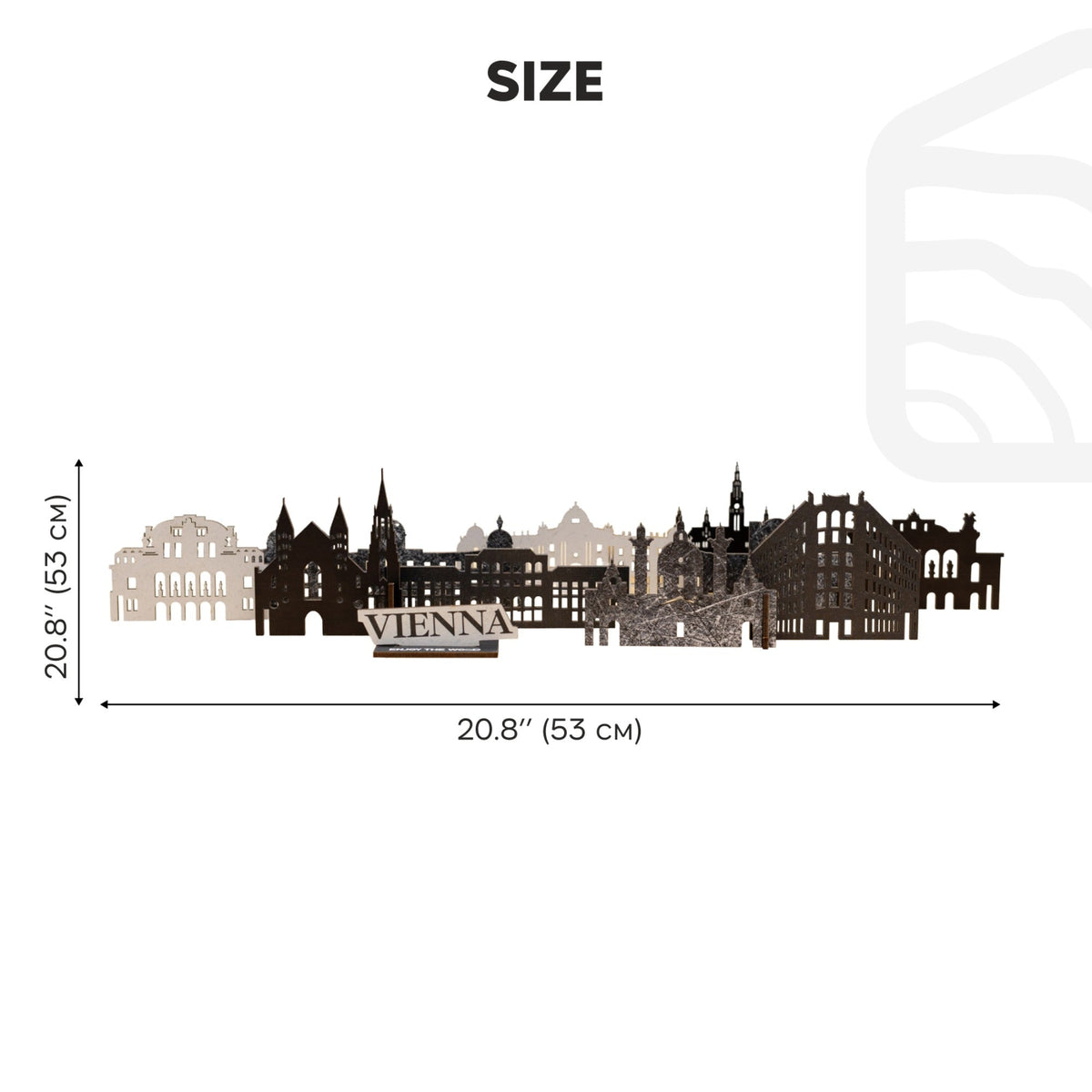 Wooden Travel Decor Memory City – Vienna