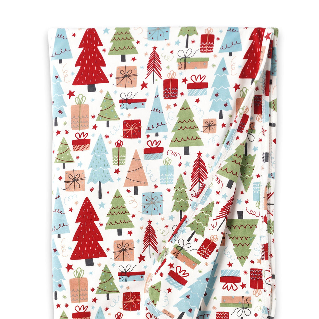 Christmas Merry Baby Bamboo Soft Stroller Blanket - Shop Avnu