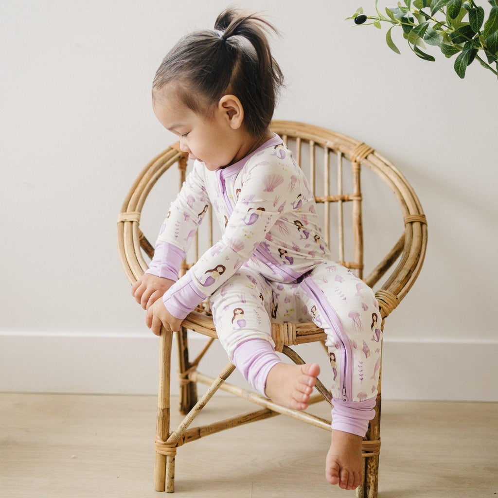 Mia's Mermaids Bamboo Zippy Romper - Shop Avnu