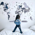 Custom Wooden World Map