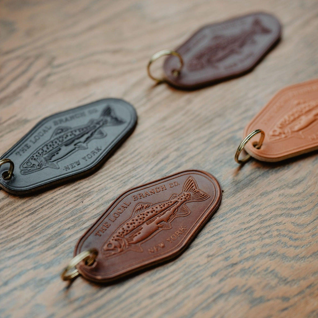 Leather Motel Key Fob - USA Made