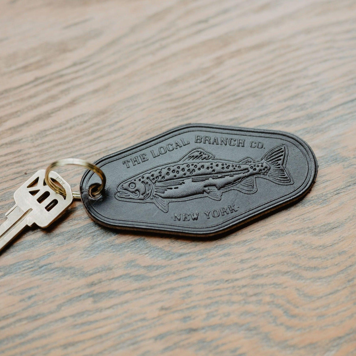 Leather Motel Key Fob - USA Made