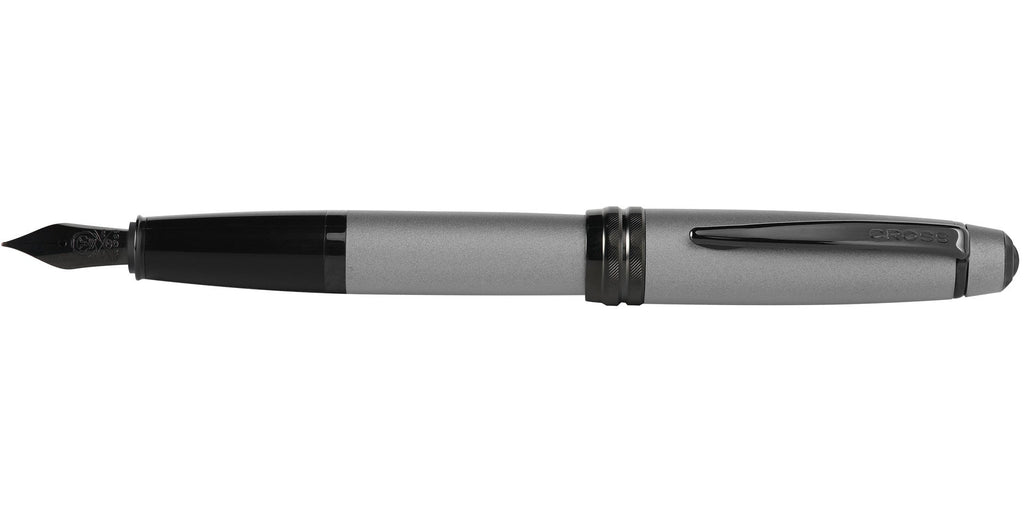 Bailey™ Matte Gray Lacquer Stainless Steel Medium Nib Fountain Pen