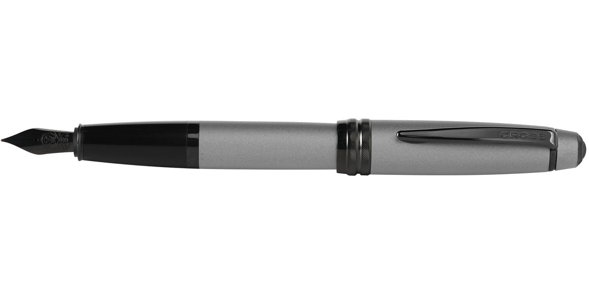 Bailey™ Matte Gray Lacquer Stainless Steel Medium Nib Fountain Pen