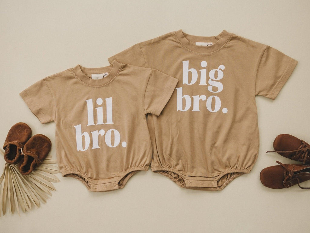 Organic Cotton Big Bro T-Shirt Romper - Shop Avnu