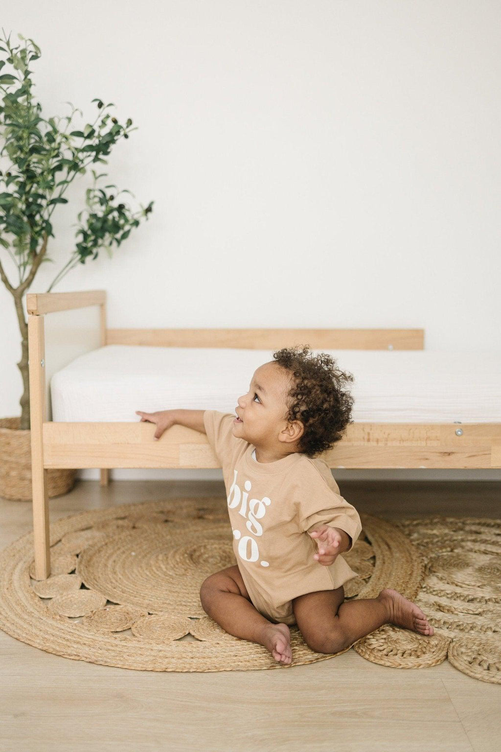 Organic Cotton Big Bro T-Shirt Romper - Shop Avnu