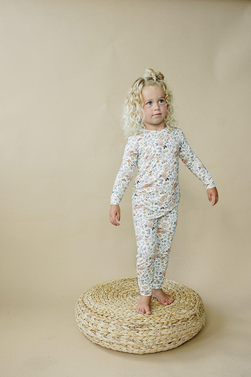 Pastel Petals 2pc Modal Pajamas - Shop Avnu