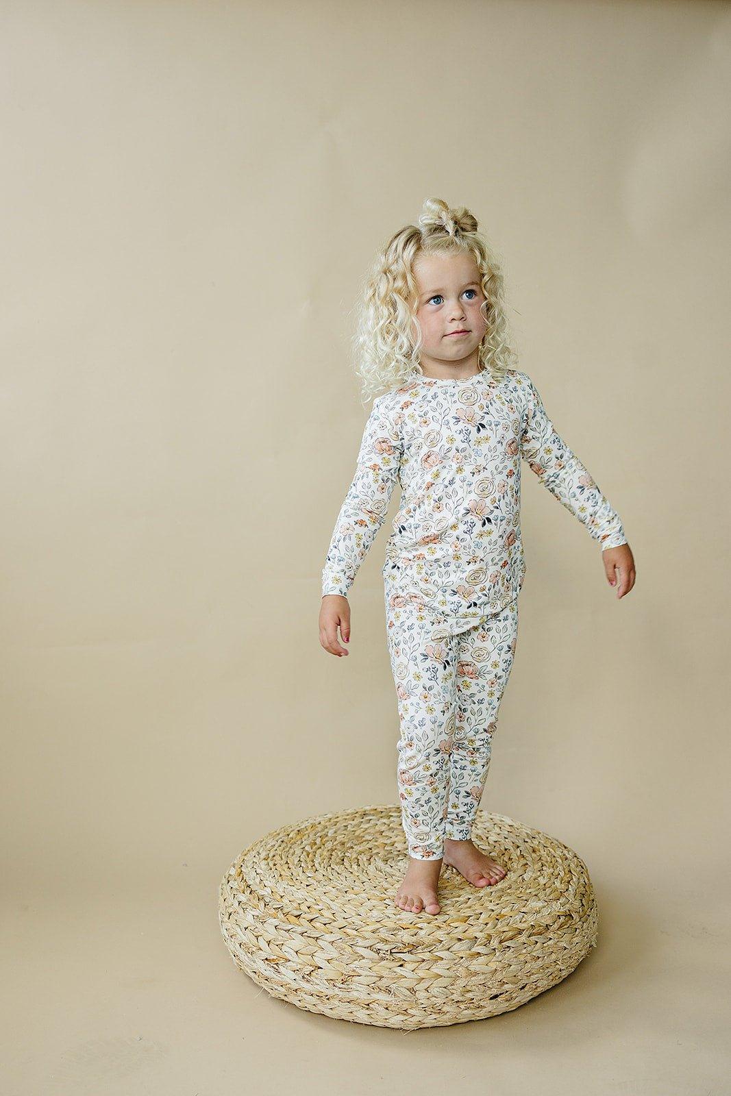 Pastel Petals 2pc Modal Pajamas - Shop Avnu