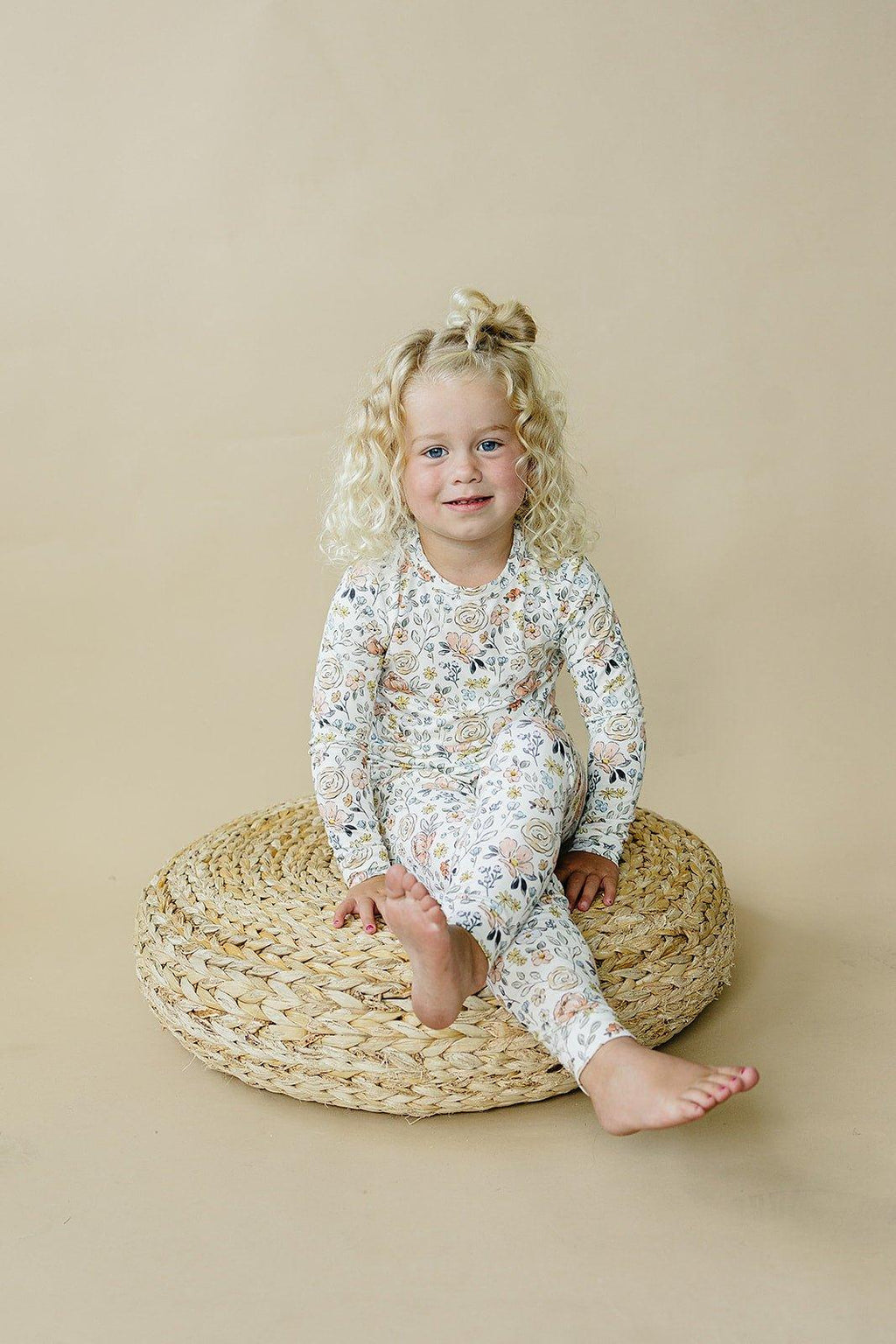 Pastel Petals 2pc Modal Pajamas - Shop Avnu