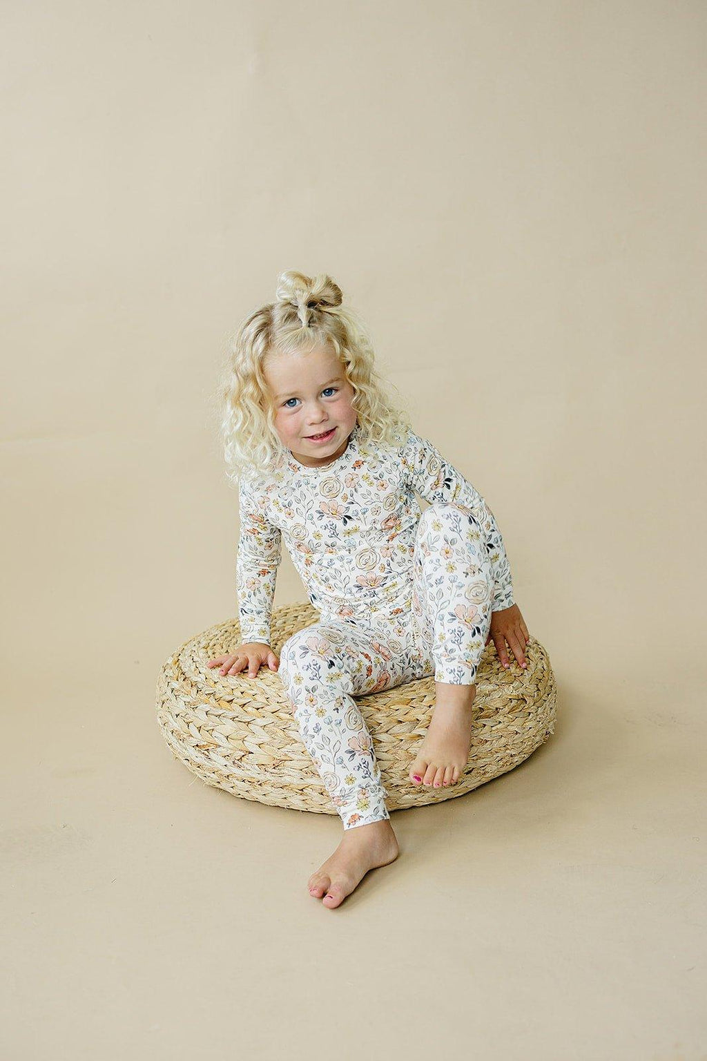 Pastel Petals 2pc Modal Pajamas - Shop Avnu