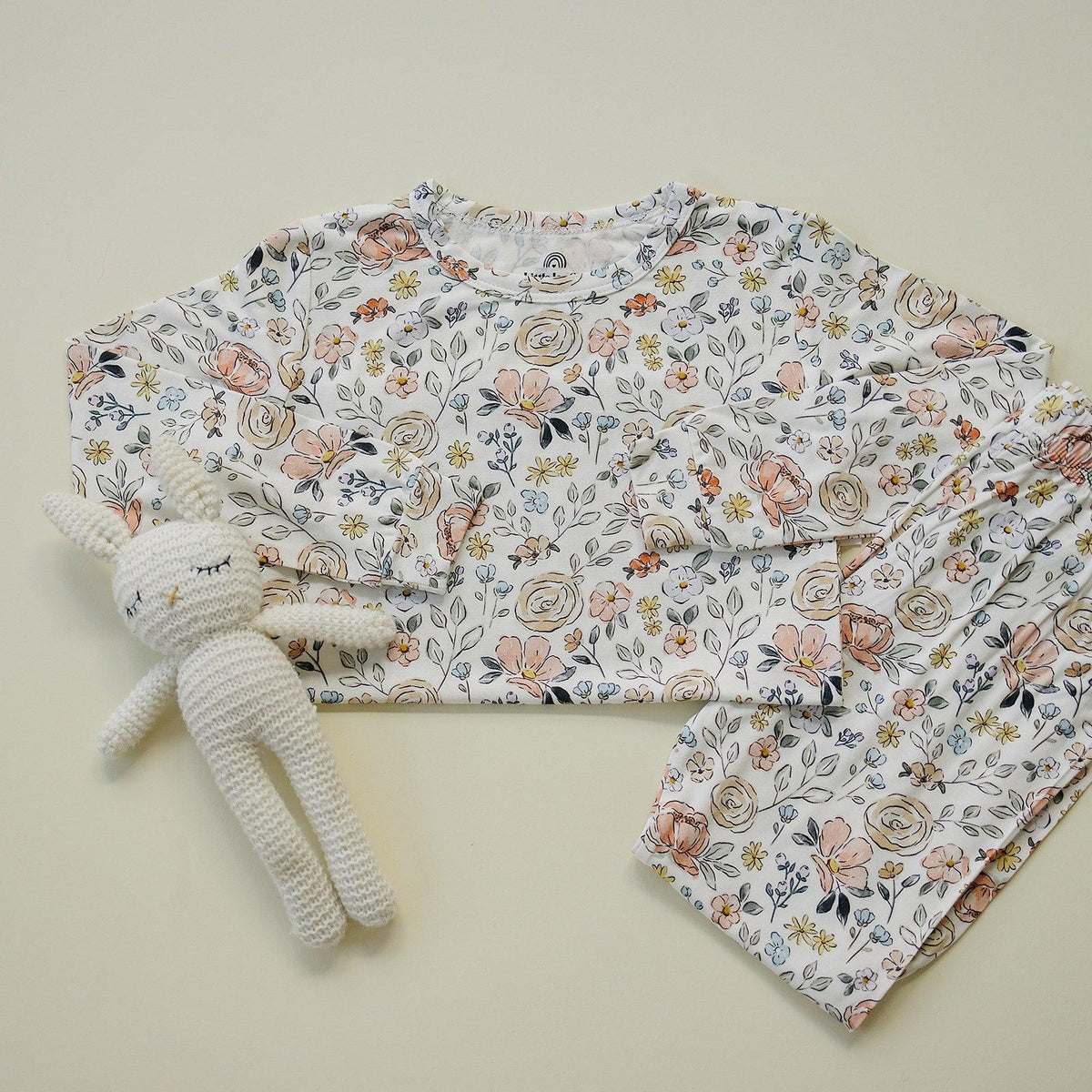 Pastel Petals 2pc Modal Pajamas - Shop Avnu