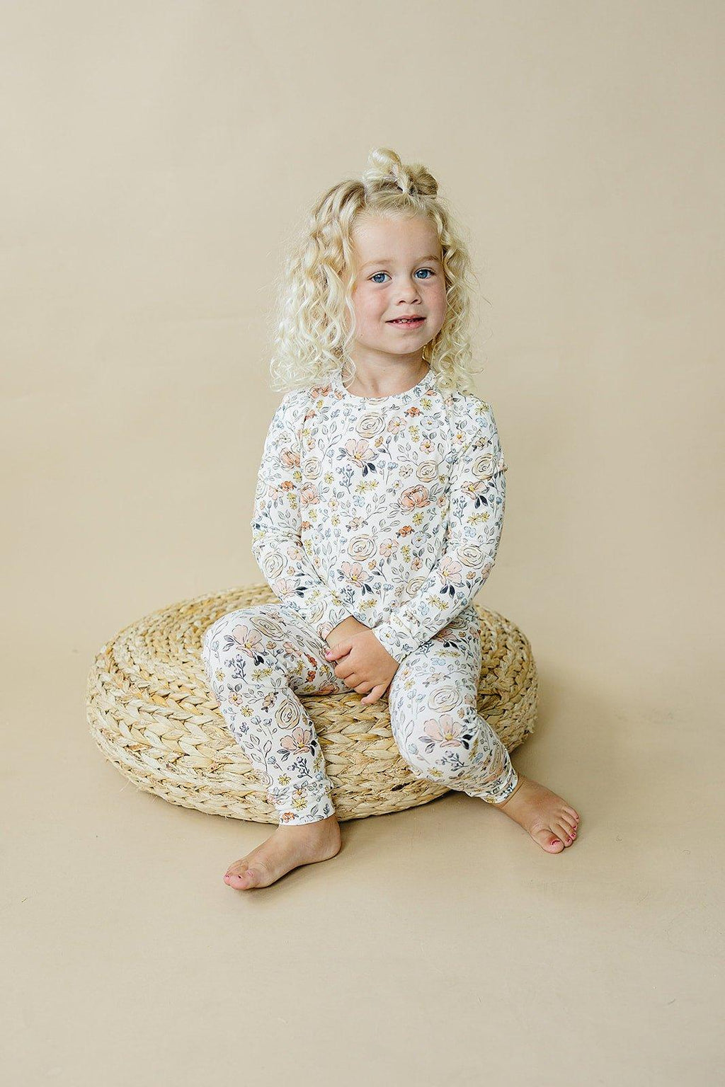 Pastel Petals 2pc Modal Pajamas - Shop Avnu