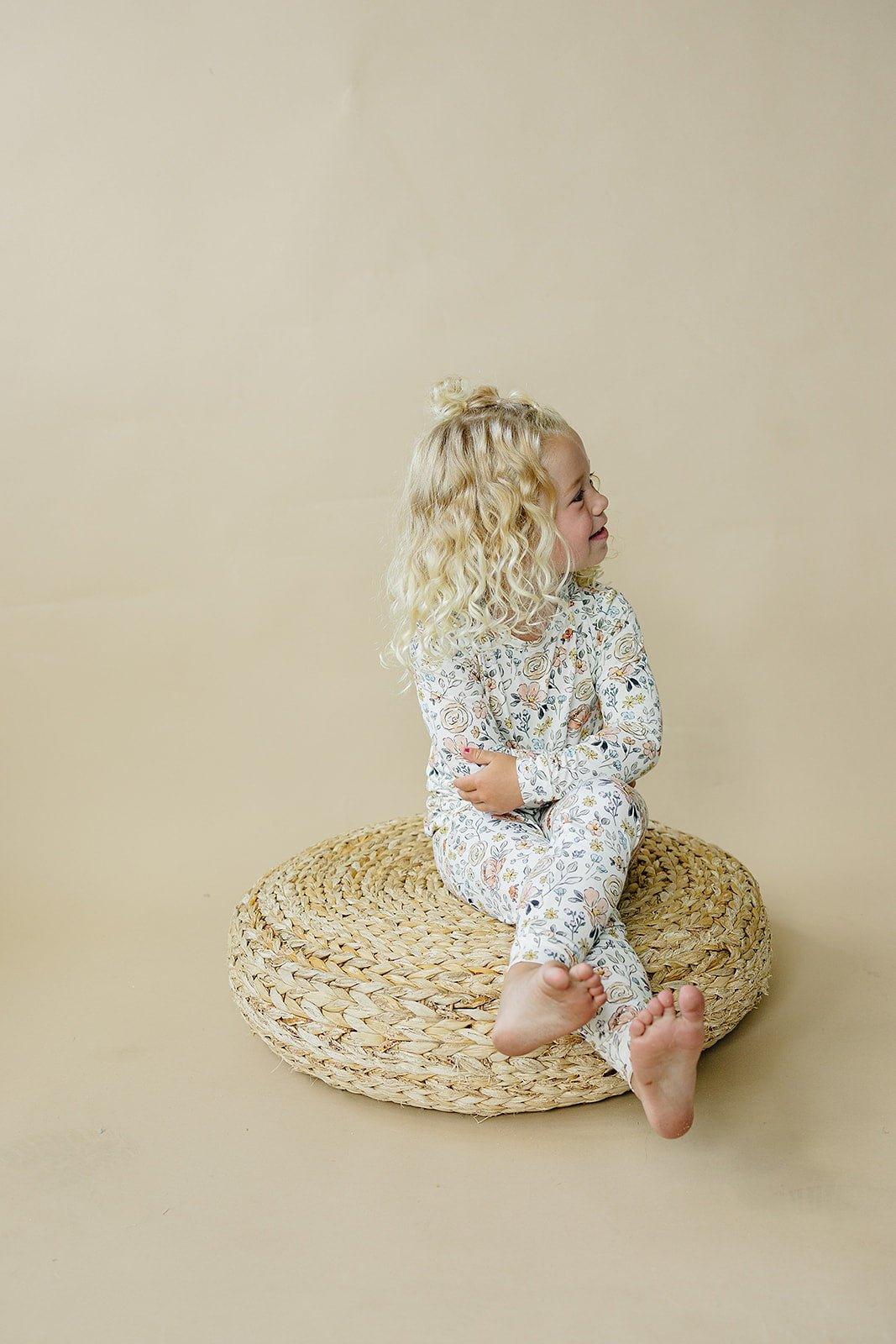 Pastel Petals 2pc Modal Pajamas - Shop Avnu