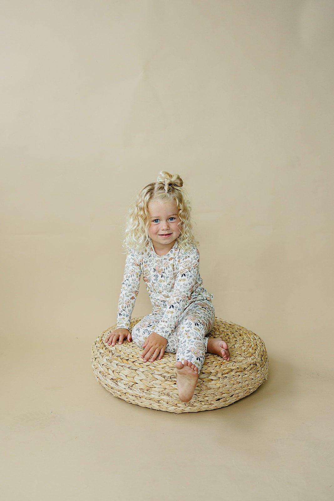 Pastel Petals 2pc Modal Pajamas - Shop Avnu