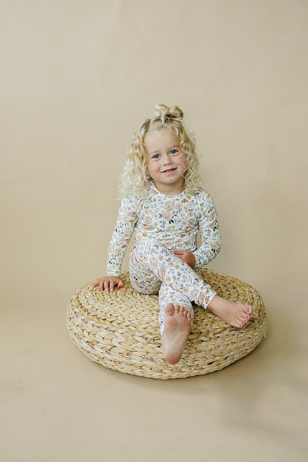 Pastel Petals 2pc Modal Pajamas - Shop Avnu