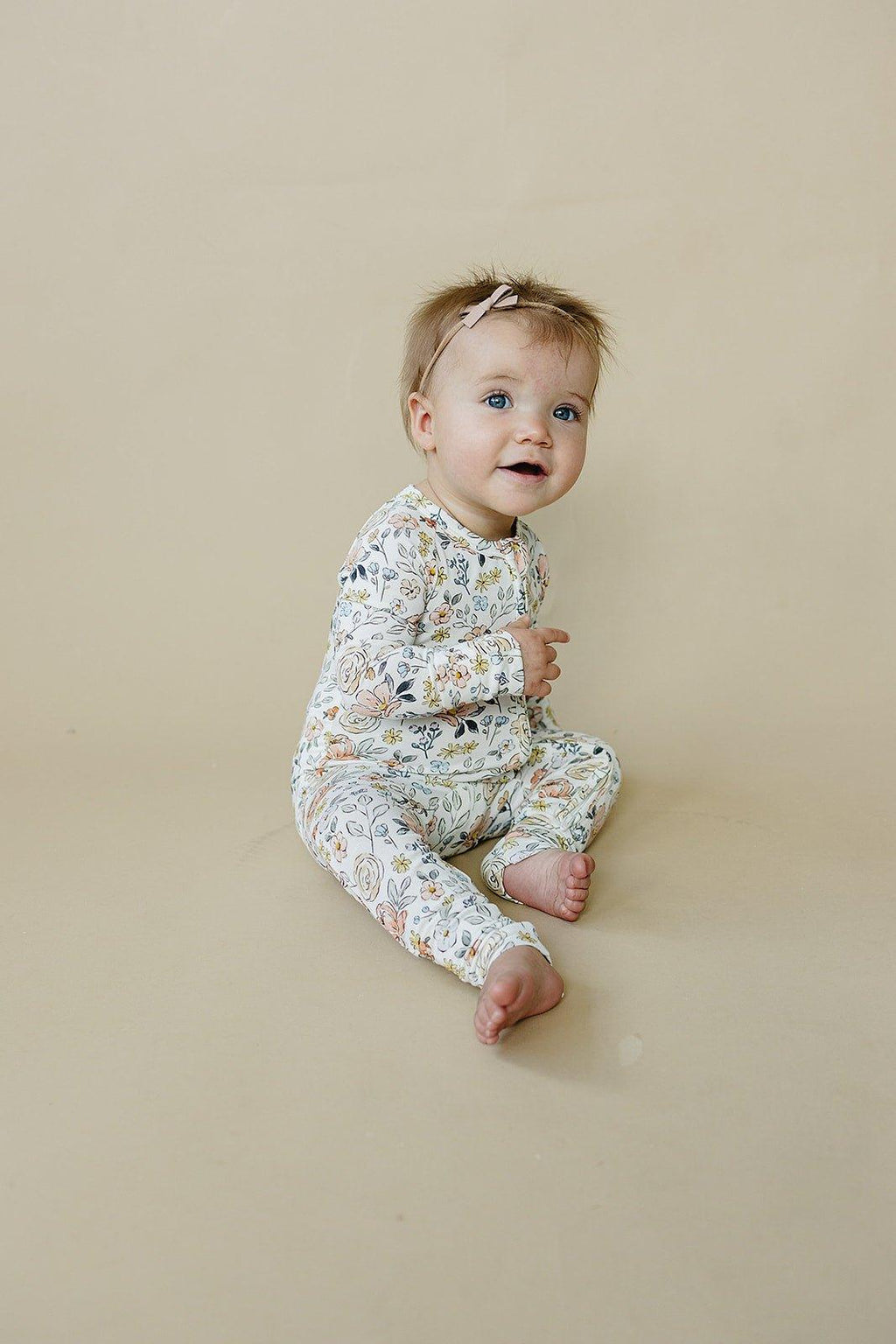Pastel Petals Modal Zippy Romper - Shop Avnu