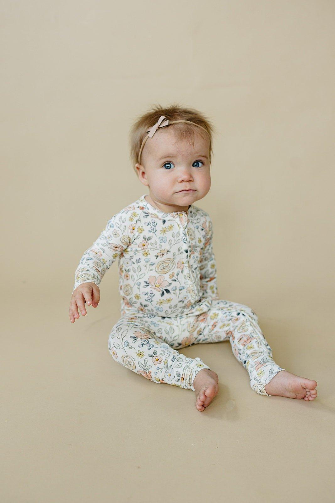 Pastel Petals Modal Zippy Romper - Shop Avnu