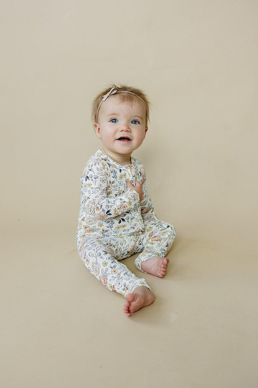 Pastel Petals Modal Zippy Romper - Shop Avnu