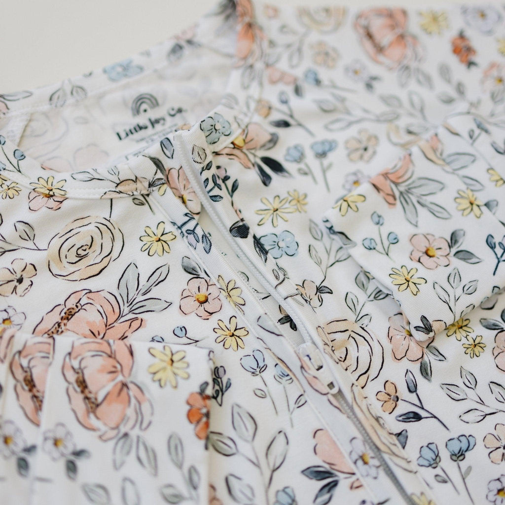 Pastel Petals Modal Zippy Romper - Shop Avnu