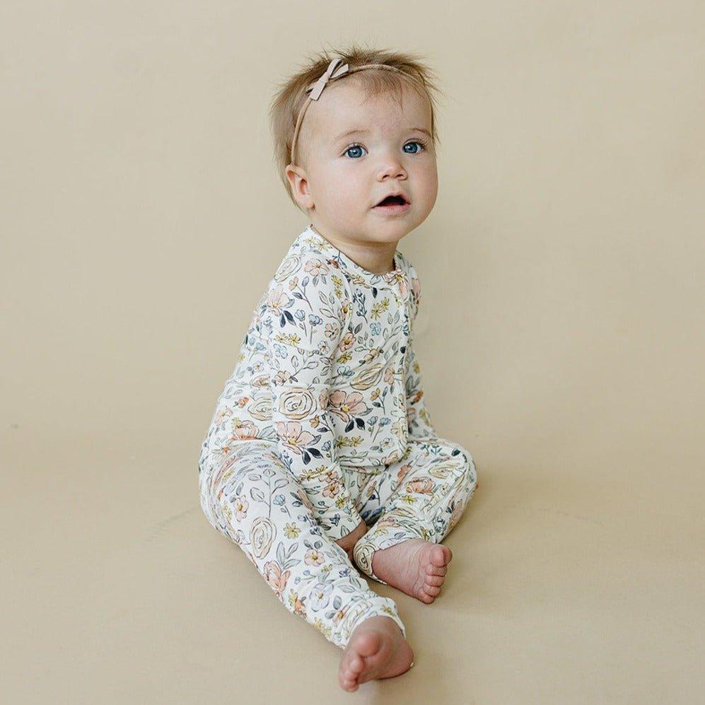 Pastel Petals Modal Zippy Romper - Shop Avnu