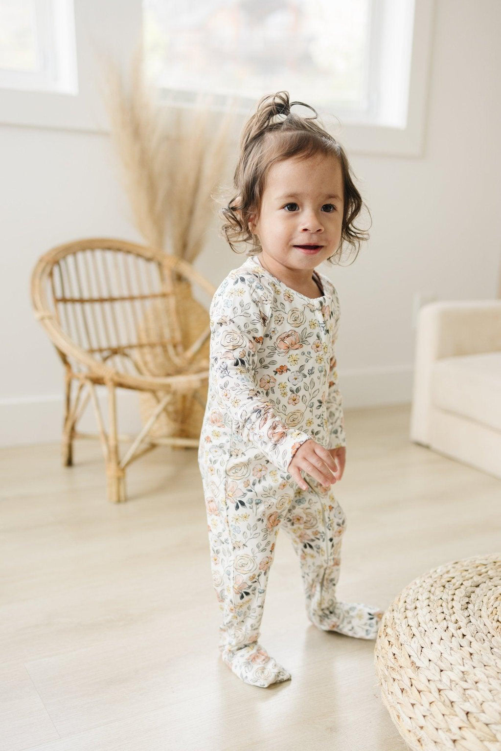 Pastel Petals Modal Zippy Romper - Shop Avnu