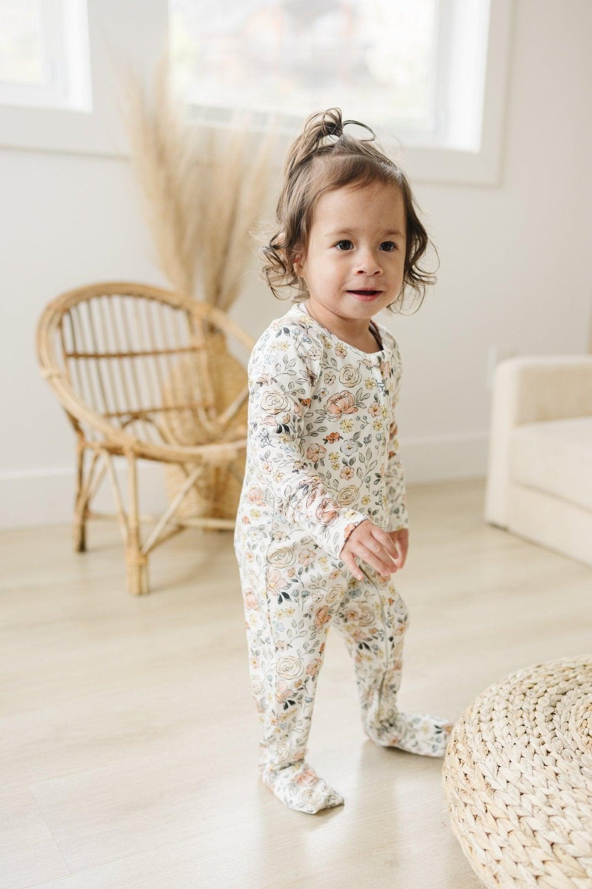 Pastel Petals Modal Zippy Romper - Shop Avnu