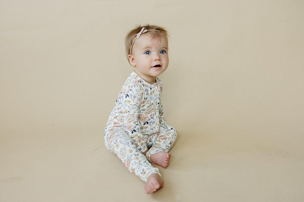 Pastel Petals Modal Zippy Romper - Shop Avnu