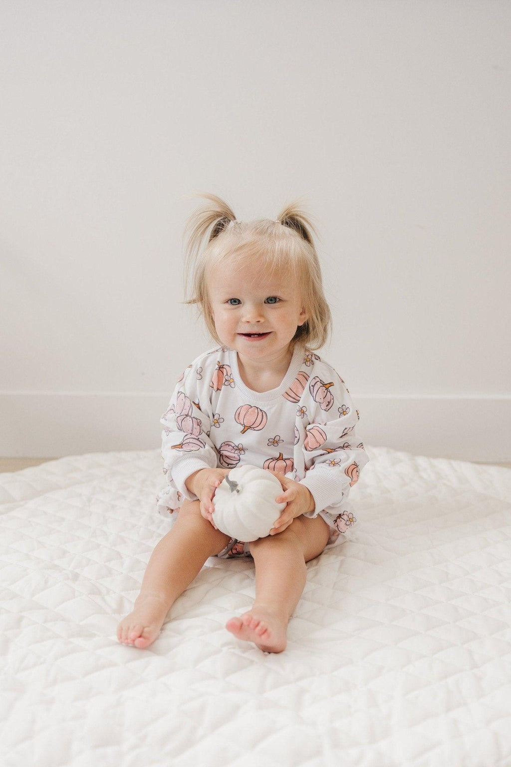 Pastel Pumpkins Bamboo Bubble Romper - Shop Avnu