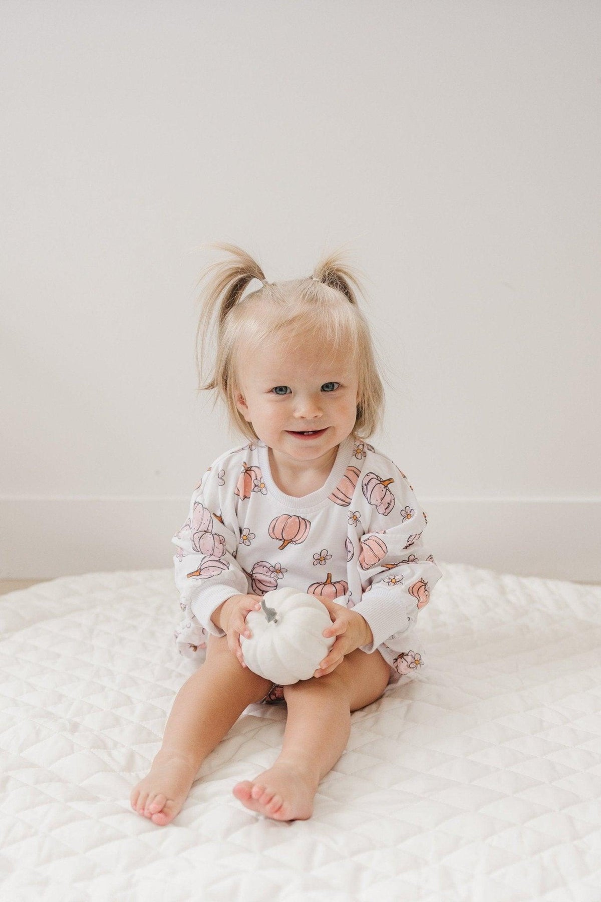 Pastel Pumpkins Bamboo Bubble Romper - Shop Avnu
