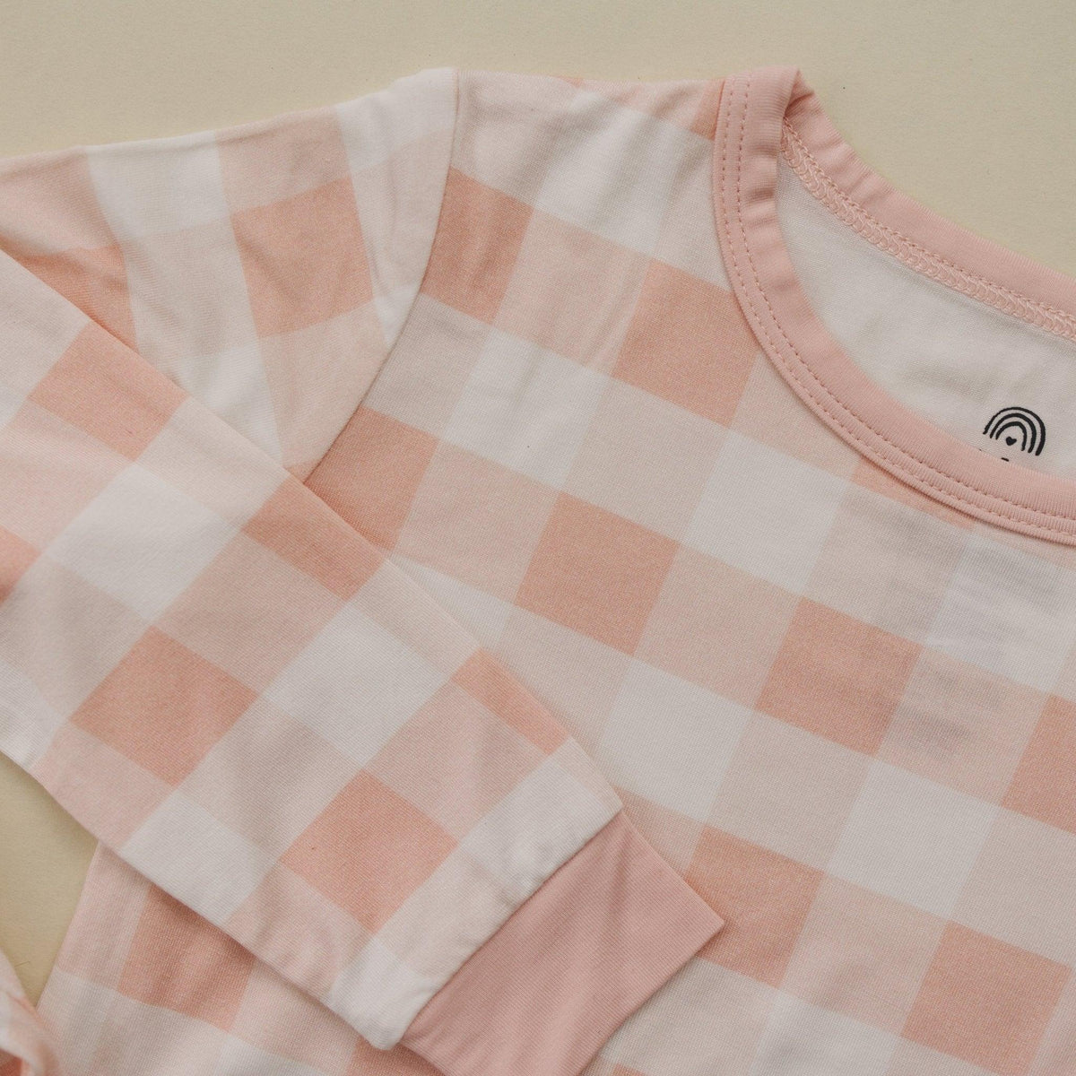 Pink Gingham 2pc Bamboo Pajamas - Shop Avnu