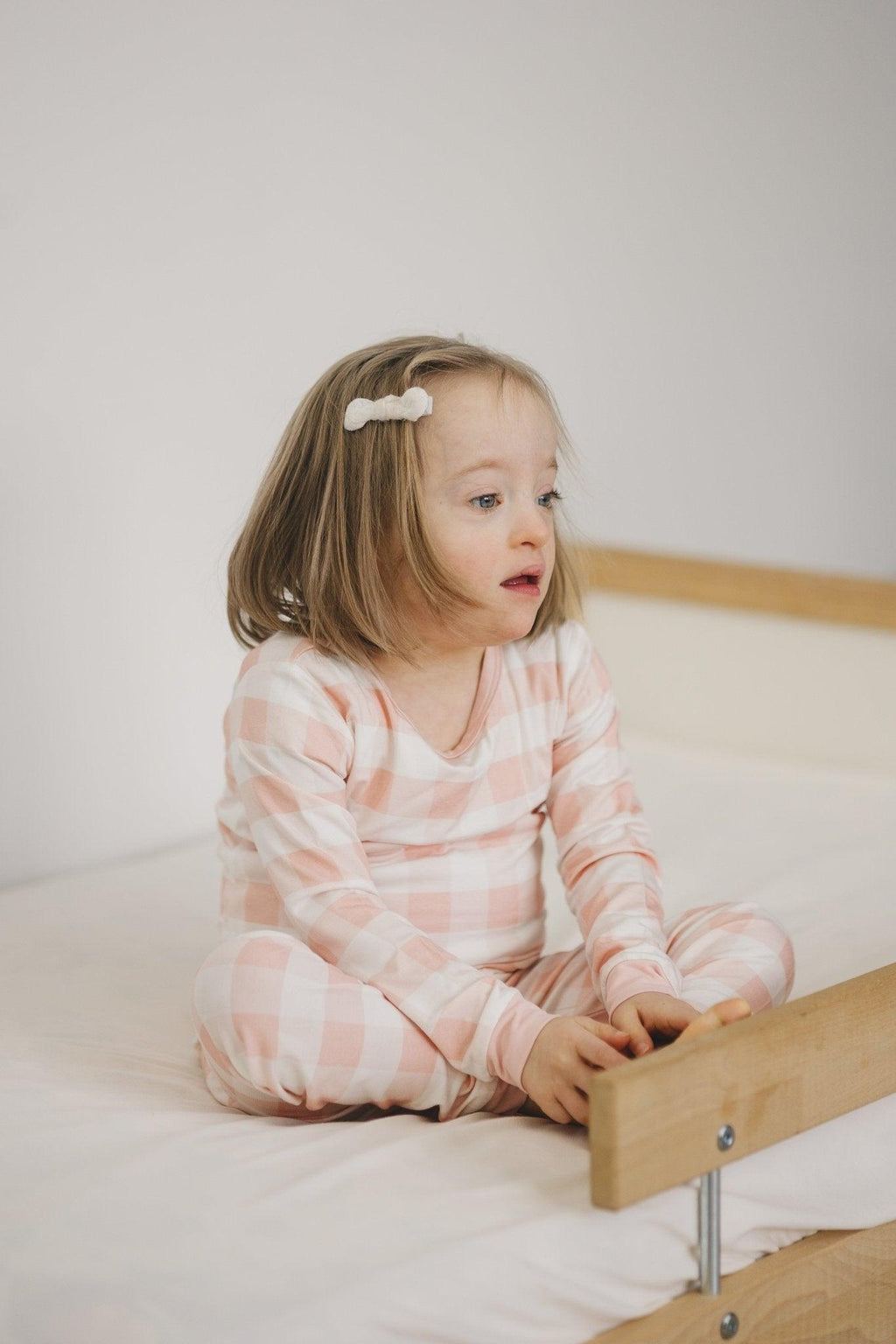 Pink Gingham 2pc Bamboo Pajamas - Shop Avnu