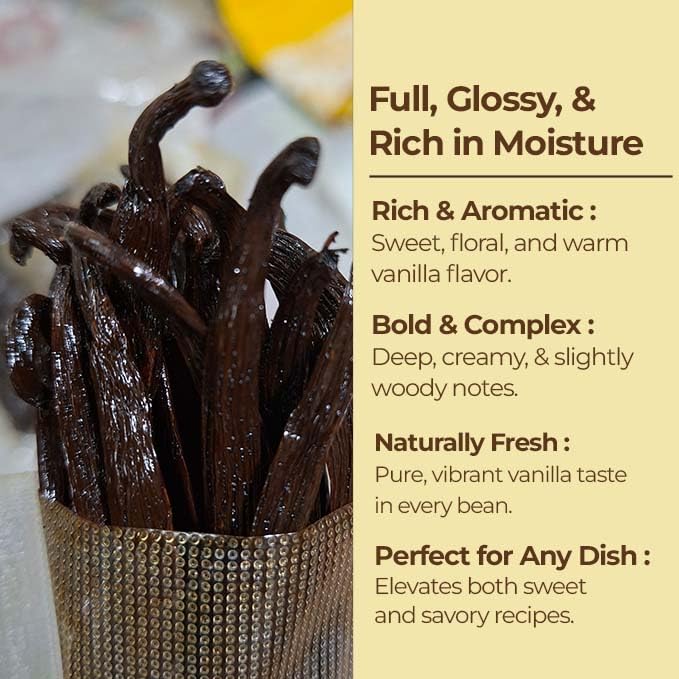 1 lb Premium Wholesale Vanilla Beans – Bulk Vanilla Beans for Culinary Professionals