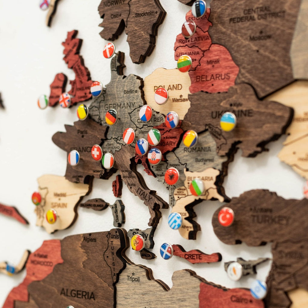 Flags Push Pins