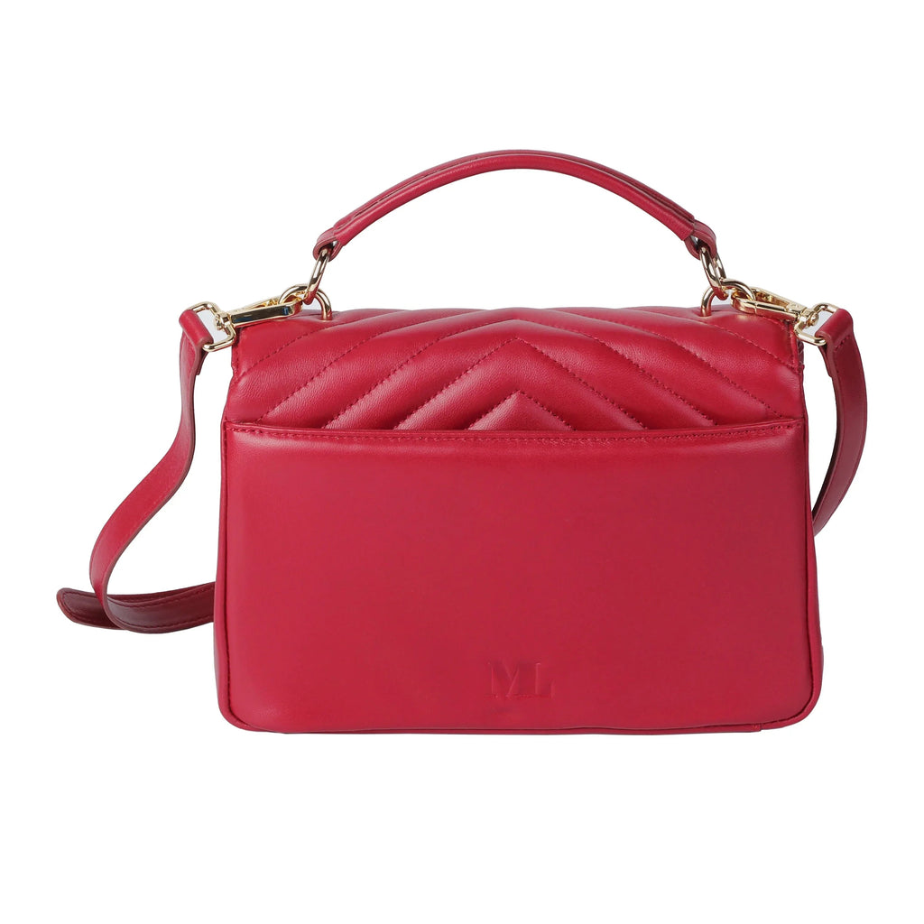 Soft Lambskin Flap Crossbody Bag – Quilted Leather Shoulder Purse