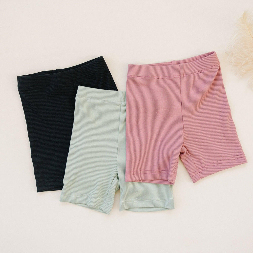 Ribbed Bamboo Bike Shorts - Shop Avnu