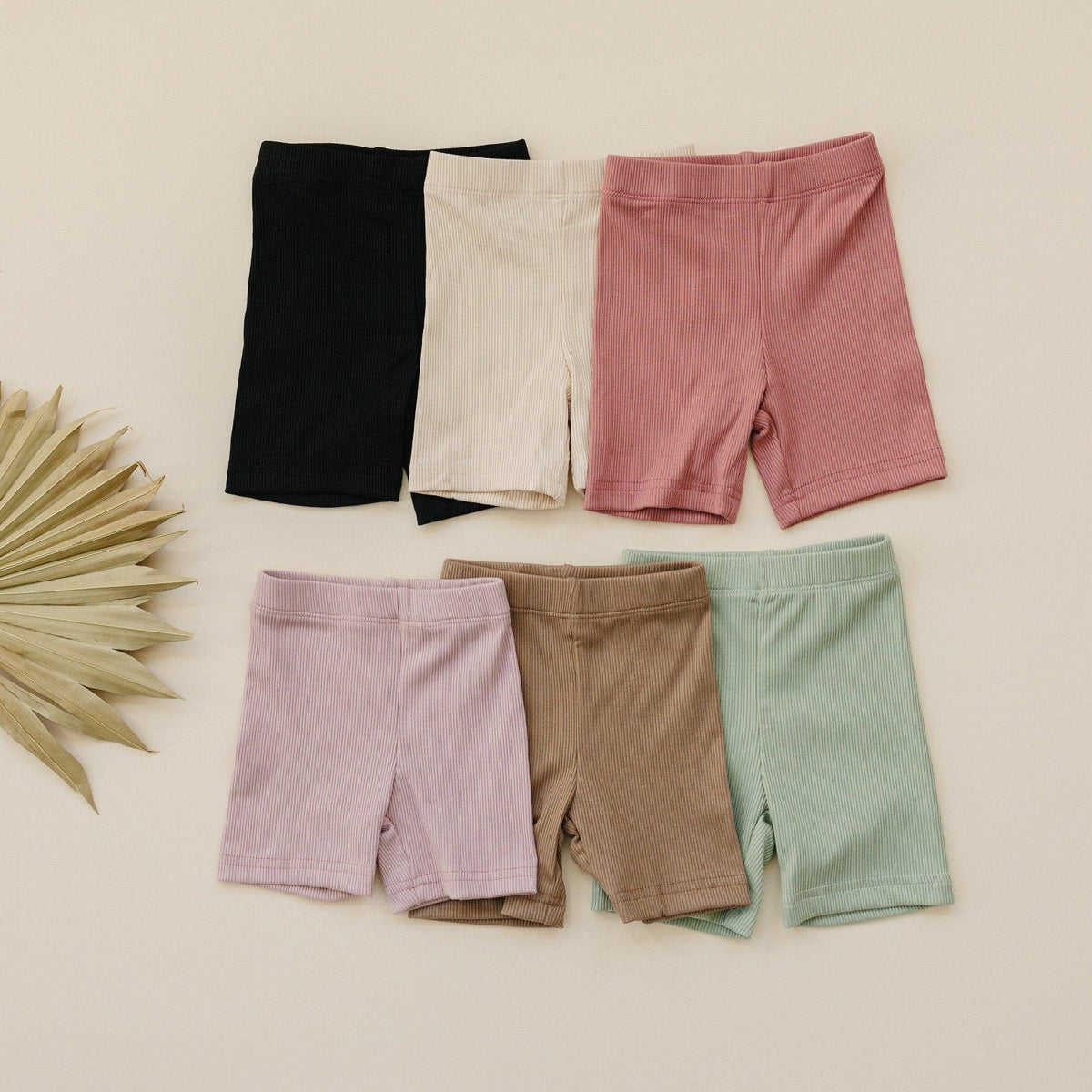Ribbed Bamboo Bike Shorts - Shop Avnu