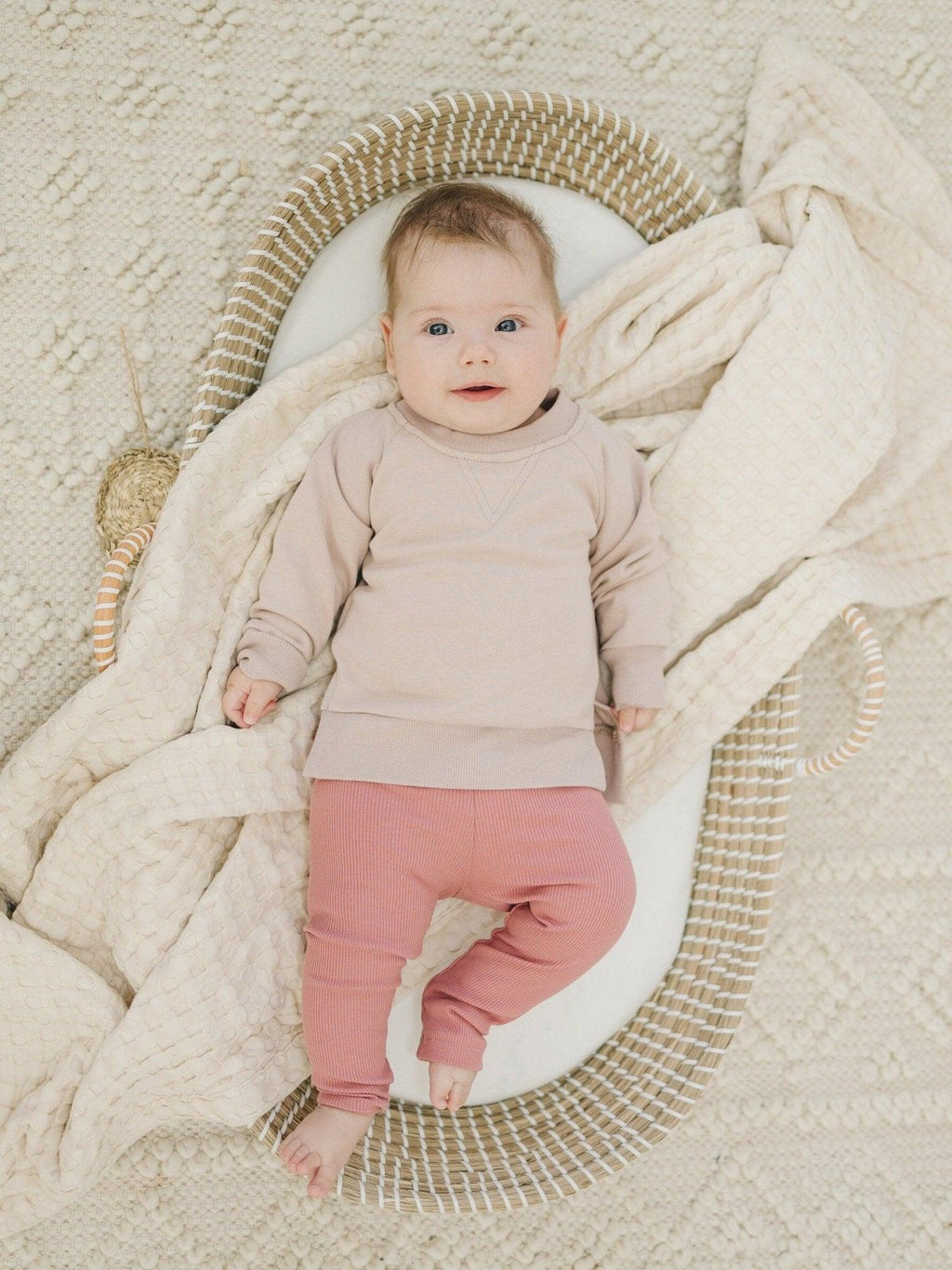 Ribbed Bamboo Leggings for Kids - Multiple Colors - Shop Avnu